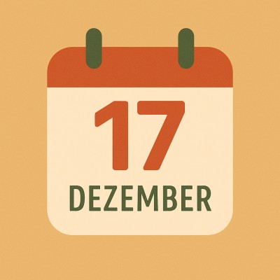 Historischer Kalender – 17. Dezember